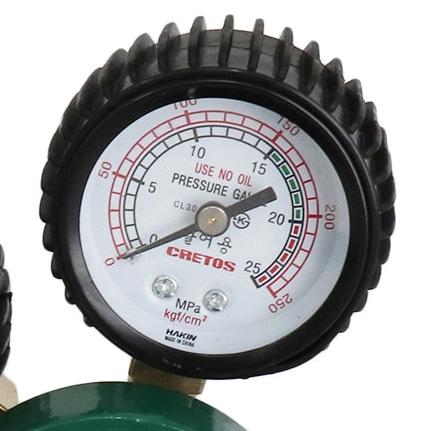 Oxygen O2 Gas Regulator with Two Big Pressure Gauge Cretec Cretos Type Ex-701f