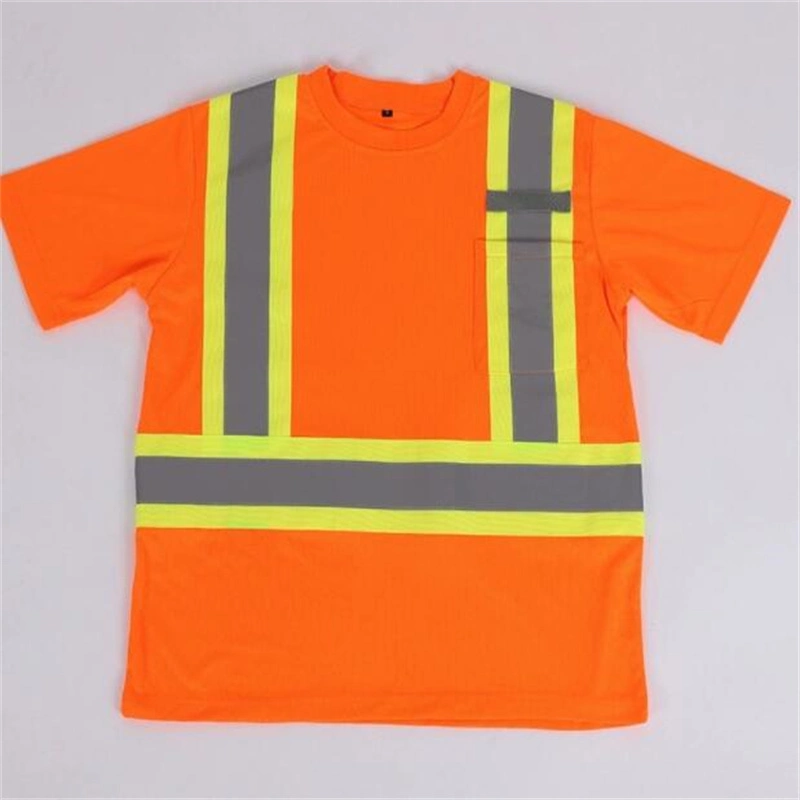 Construction Reflective Apparel Safety Work Tee Shirts
