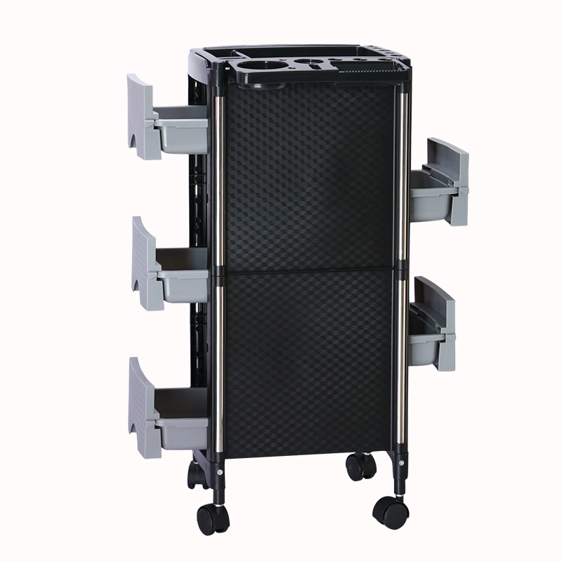 5 Layer Salon Station Trolley Rolling Plastic Pull Carts