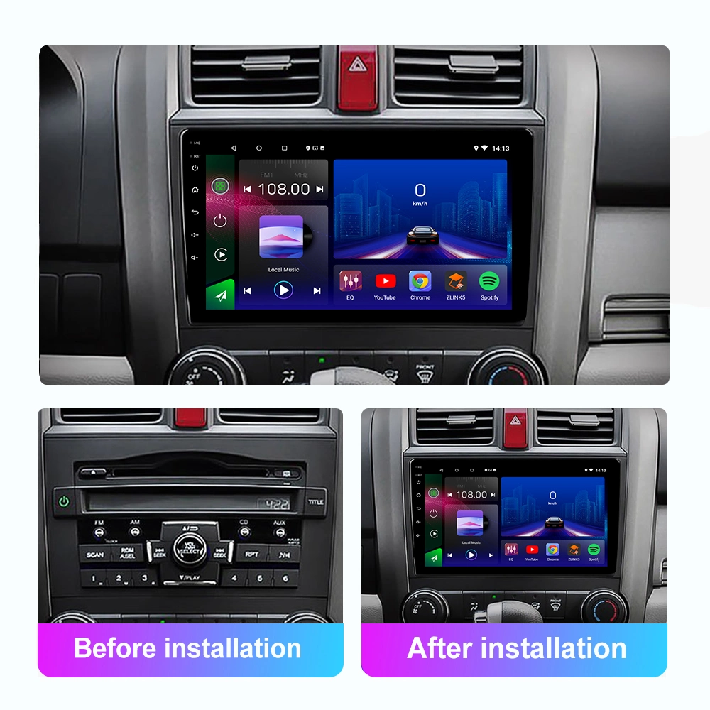 Écran tactile autoradio DVD TV GPS Android Head Unit car Stéréo pour Honda CRV 2007- 2011 avec vidéo de voiture