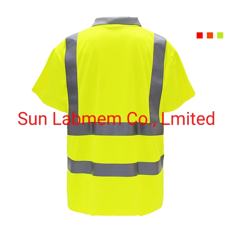 Hi-Viz Camisetas Ropa de trabajo Ropa de trabajo Ropa de trabajo de seguridad de las camisas de polo