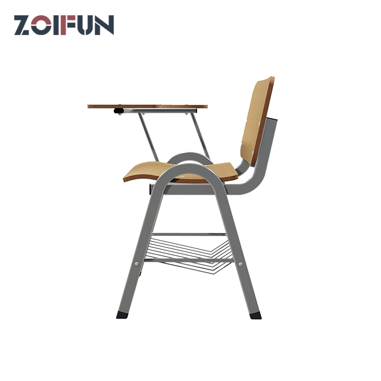 University School Furniture Desk and Chair Set/Wooden Plywood MDF Board Pad Chair