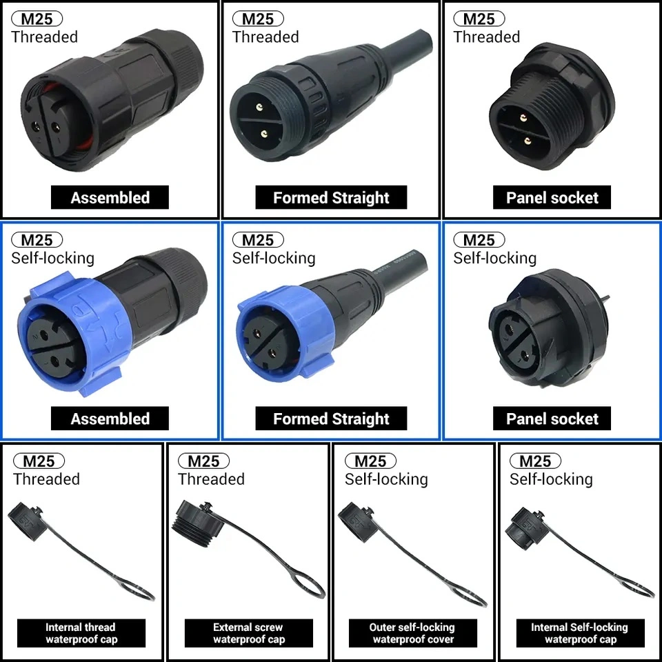 Cabo de ligação à prova de água IP68 SP série IP11/SP13/SP17/SP20/SP21/SP28/SP29, CABO divisor 1X4