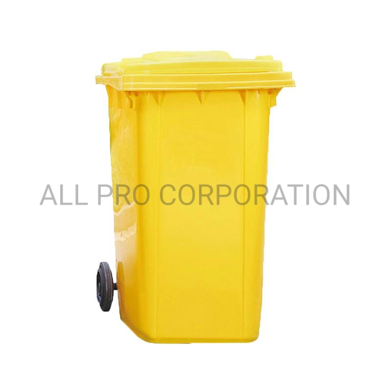 120 litro caixote de lixo de contentores móveis Amarelo do caixote do lixo plástico retangular médicos cinza preto Trash Can