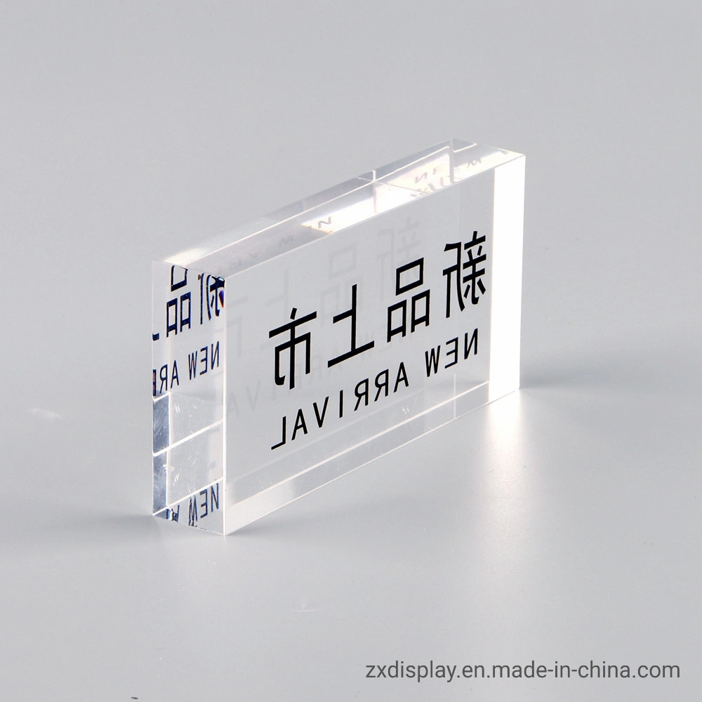 Clear Solid Acrylic Glass Cube Block for New Arrival Promotion Display