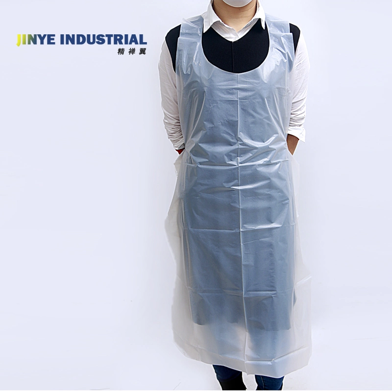 Waterproof Plastic Bib Apron Food Grade Disposable PE Aprons