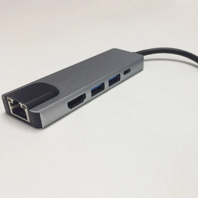 Концентратор USB 8 в 1 USB 3.1 типа C к HDMI разъем RJ45 преобразователь VGA