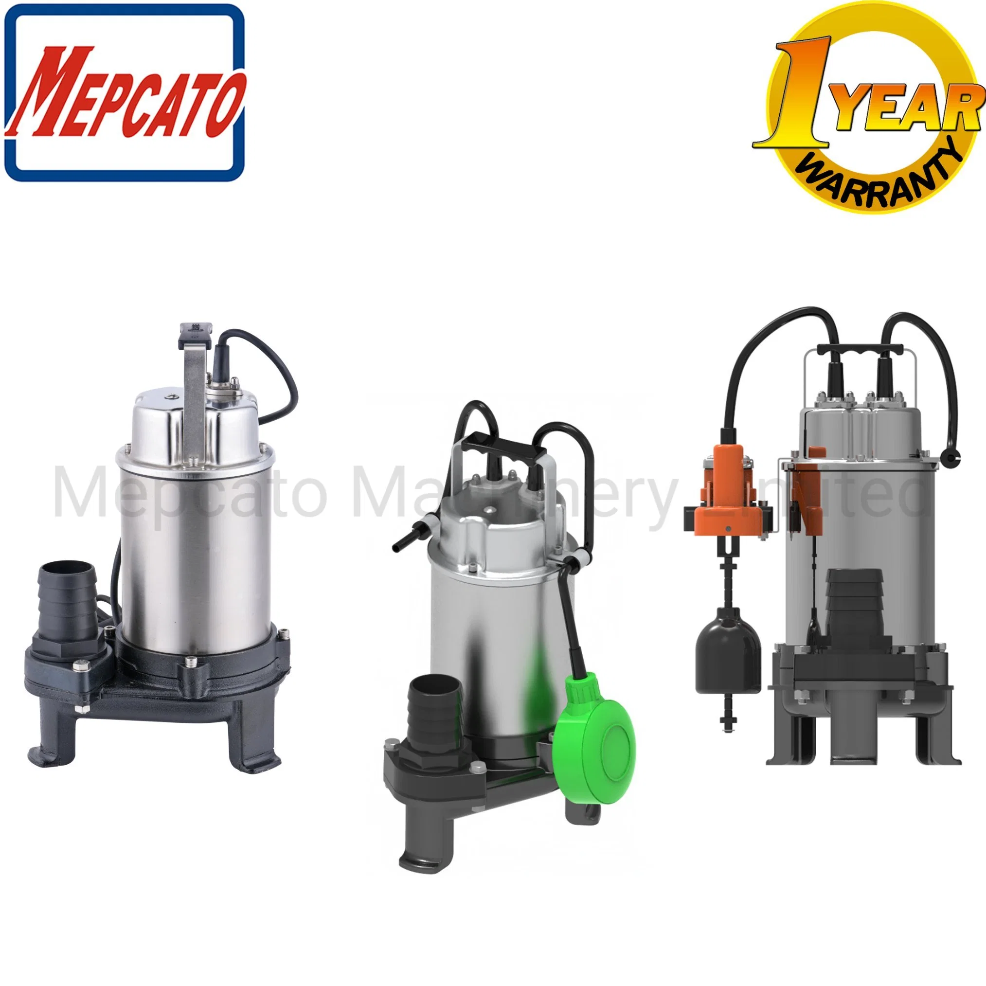 Underground Sewage Water Garage Sump Waste Water Stainless Steel Cast Iron Submersible Centrifugal Electric Cutting Pump
