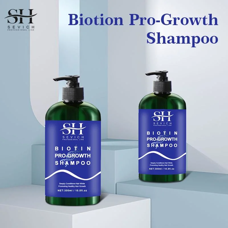 Traitement anti-perte de cheveux de la biotine épaississement de la croissance des cheveux de shampoing et de conditionneur