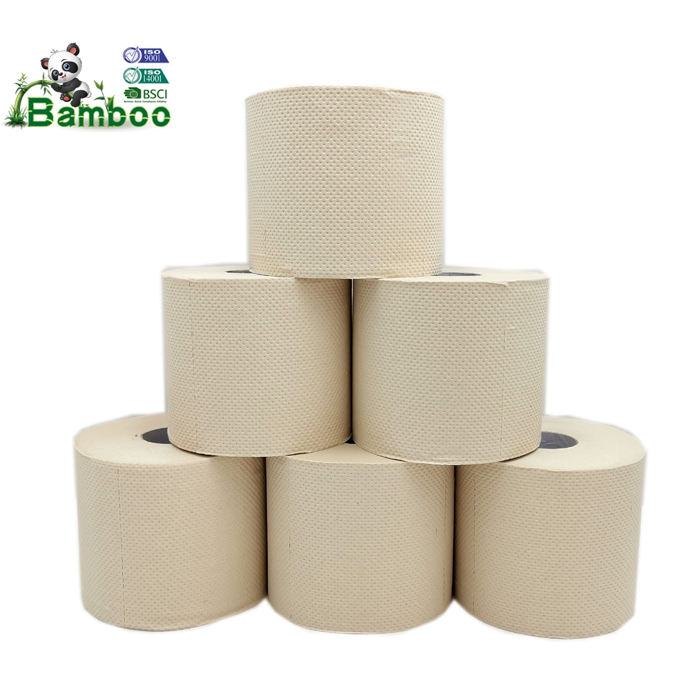 Custom Paper Roll Bamboo Bathroom Toilet Paper Tissue Paper