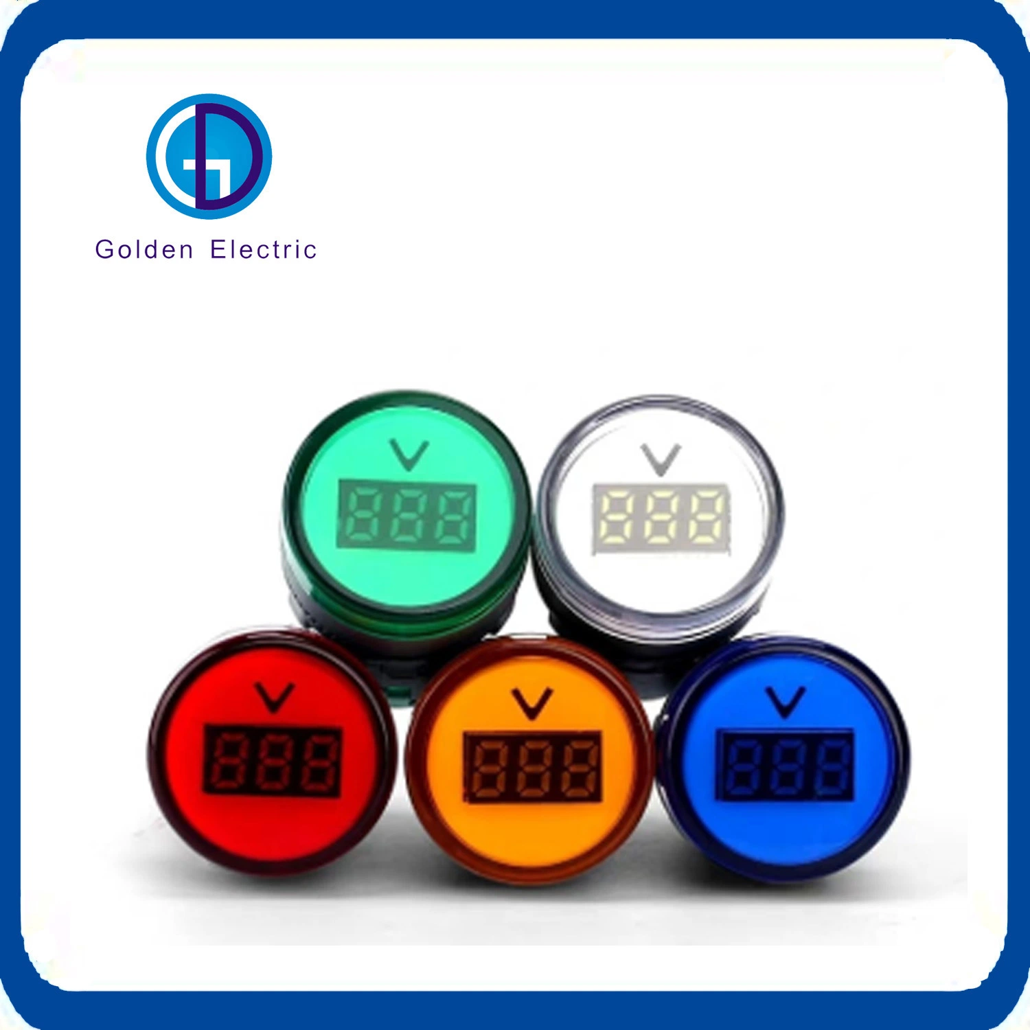 22mm AC LED Light Digital Voltage Current Meter Indicator Voltmeter Ammeter Frequency Meter