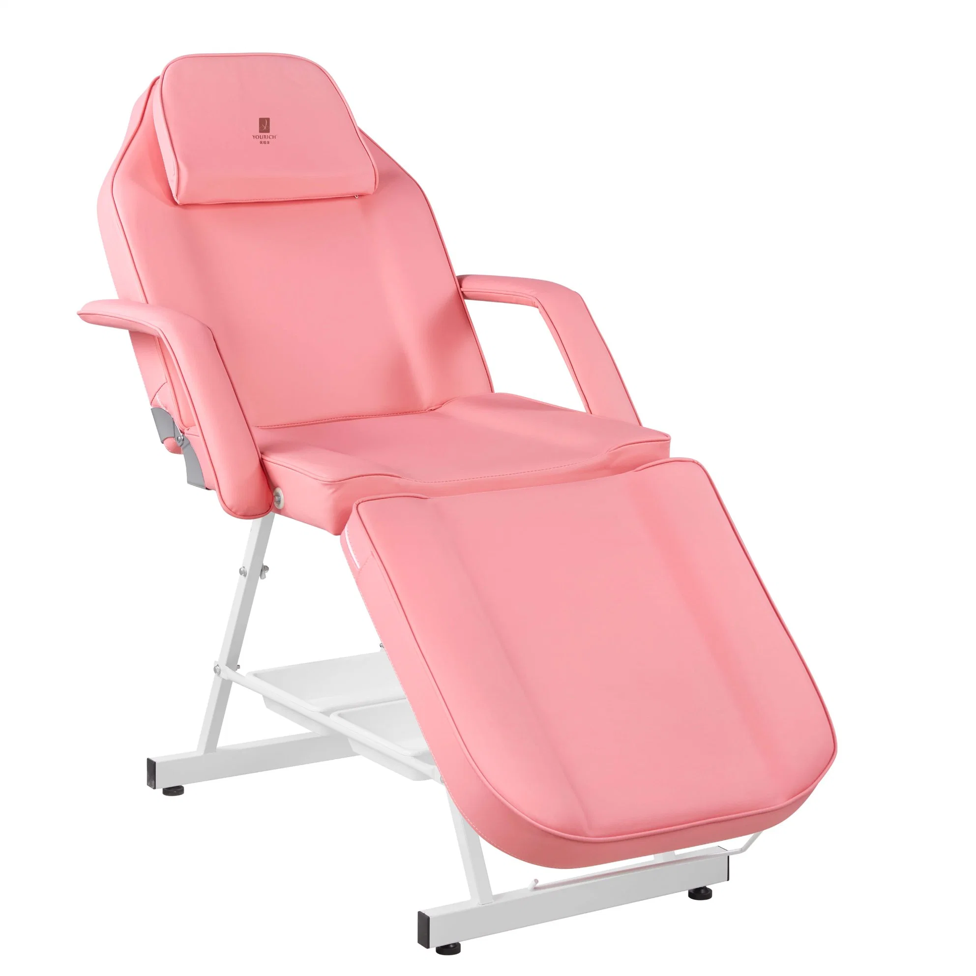 Mesa de masaje con caja de almacenamiento silla facial Salón de belleza SPA Muebles