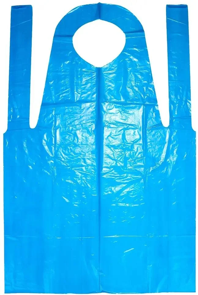 Disposable Plastic PE Salon Apron Barber for Work Transparent and Waterproof