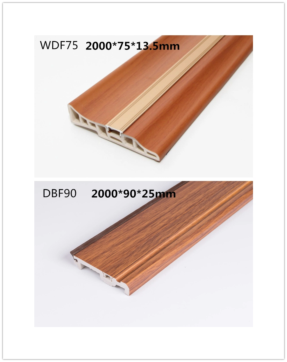 Decorative Baseboard Covers Clips Flexible PVC Wall Skirting Board