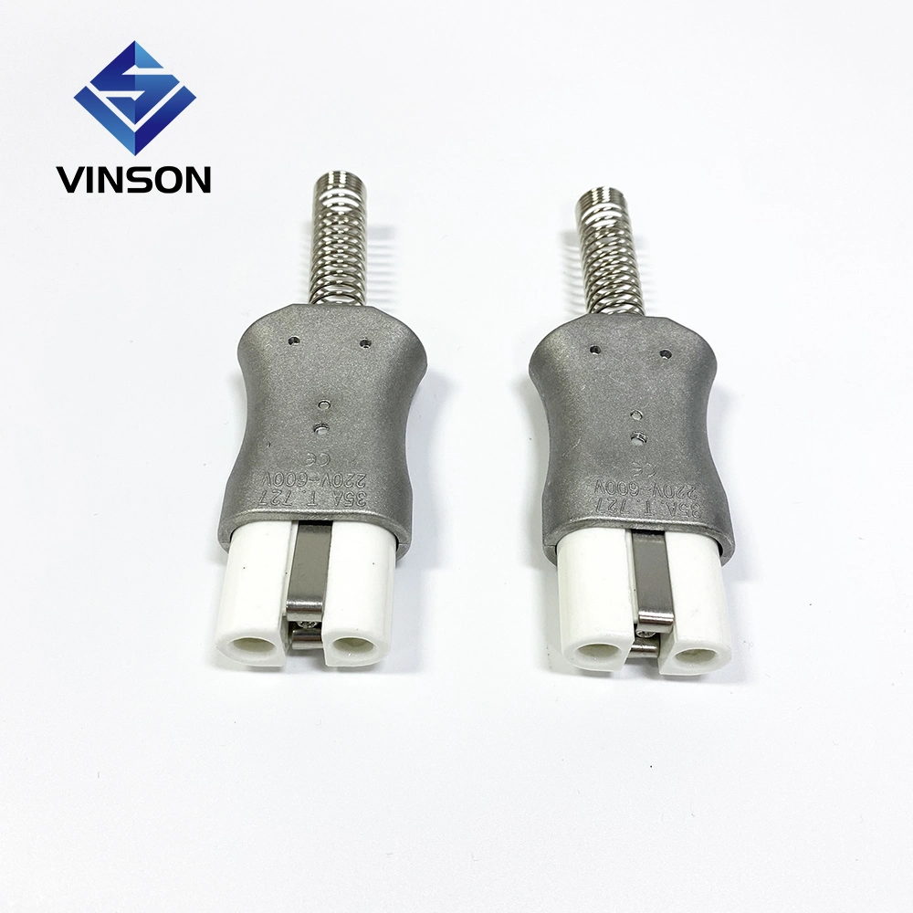 High Temperature European Aluminium Type 35A Heater Plug & Porcelain Connector for Band Elements