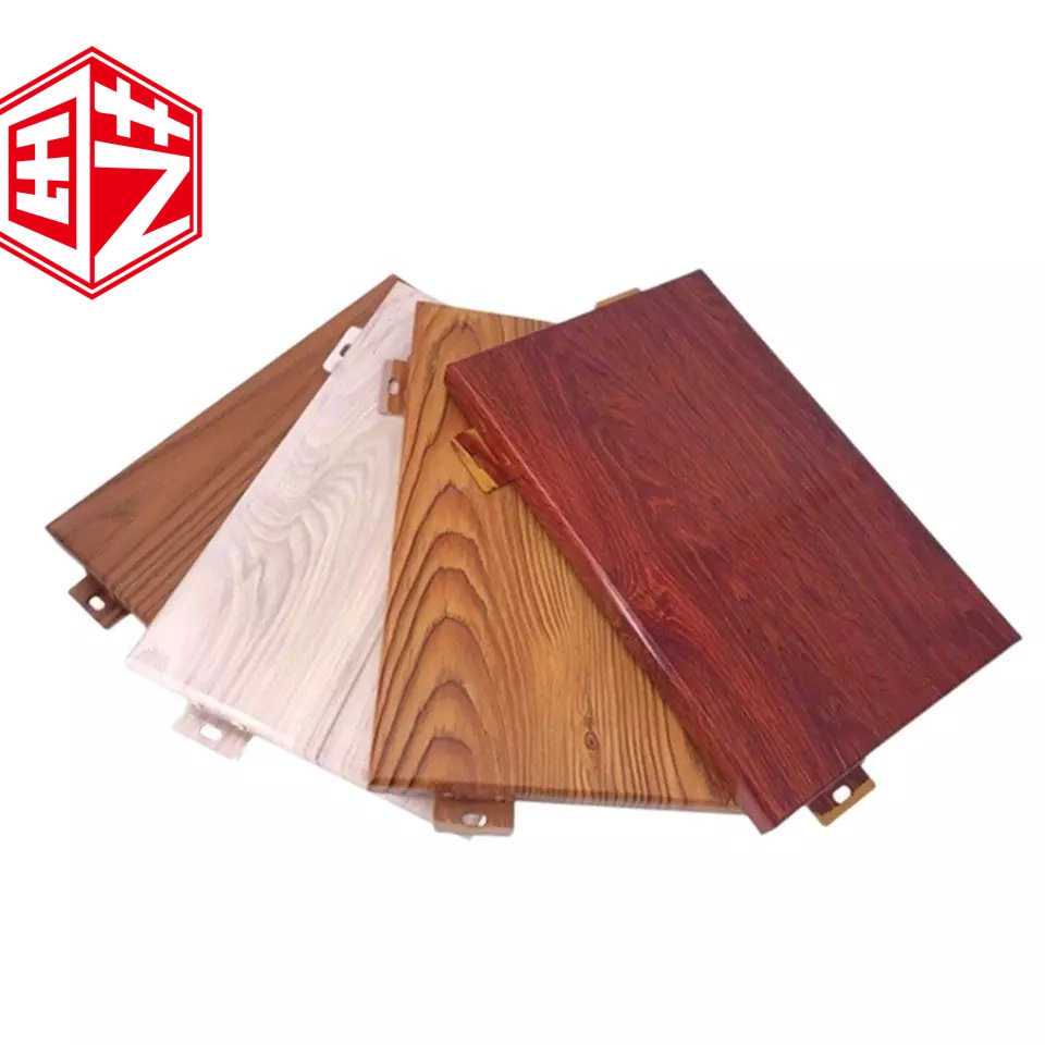 Aluminum Building Material Facade Wood Wall Cladding Waterproof Fireproof Mould-Proof Function Solid Curtain Wall Panel