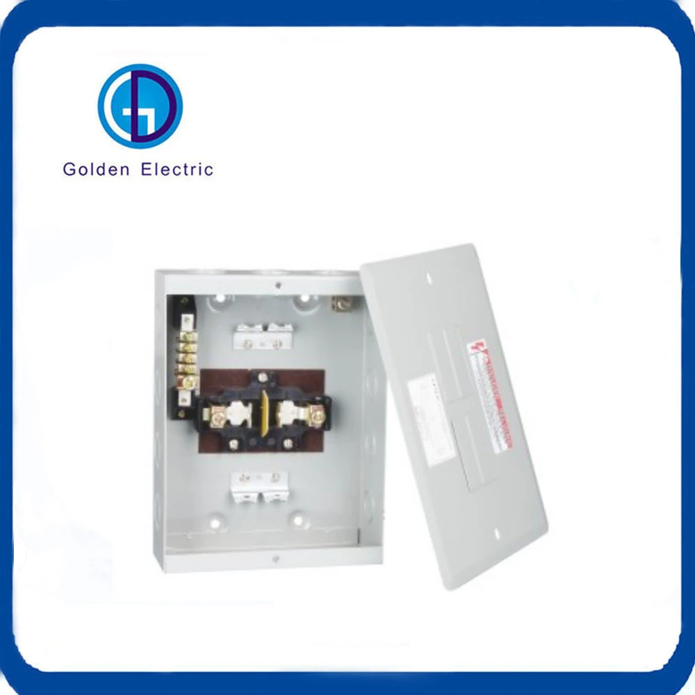 4way Surface Mount Type Distribution Panel Board Metal Electrical Plug-in Load Center Panel Box