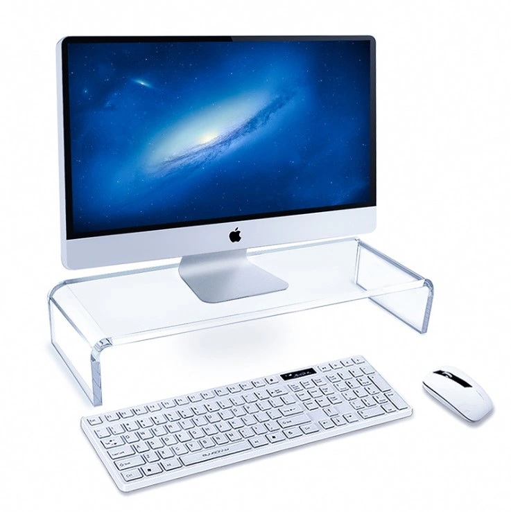 Plexiglass Monitor Stand Riser Clear Acrylic Laptop Riser Stand