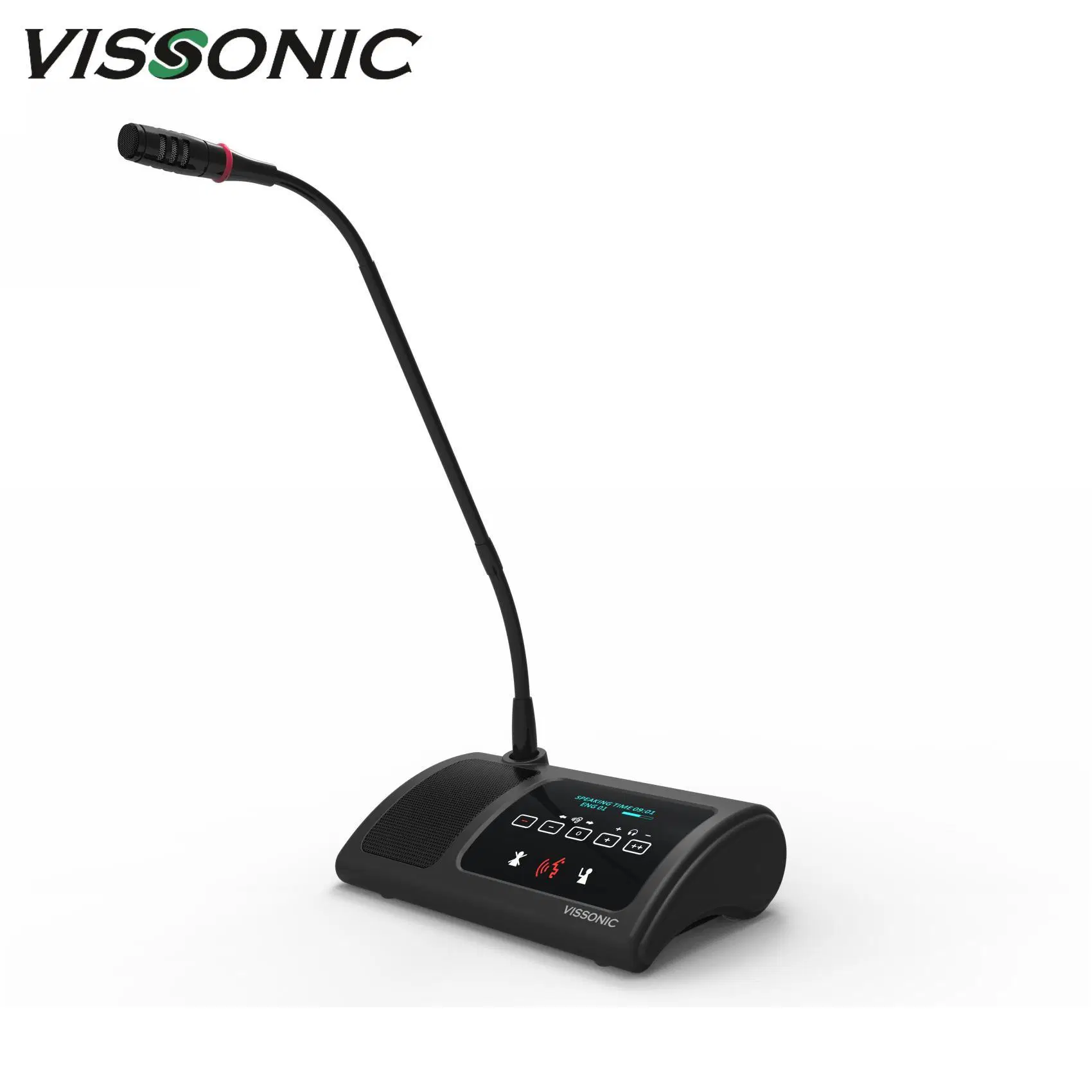 وحدة المؤتمرات اللاسلكية Vissonic التصويت الرقمي ميكروفون لغرفة الاجتماعات