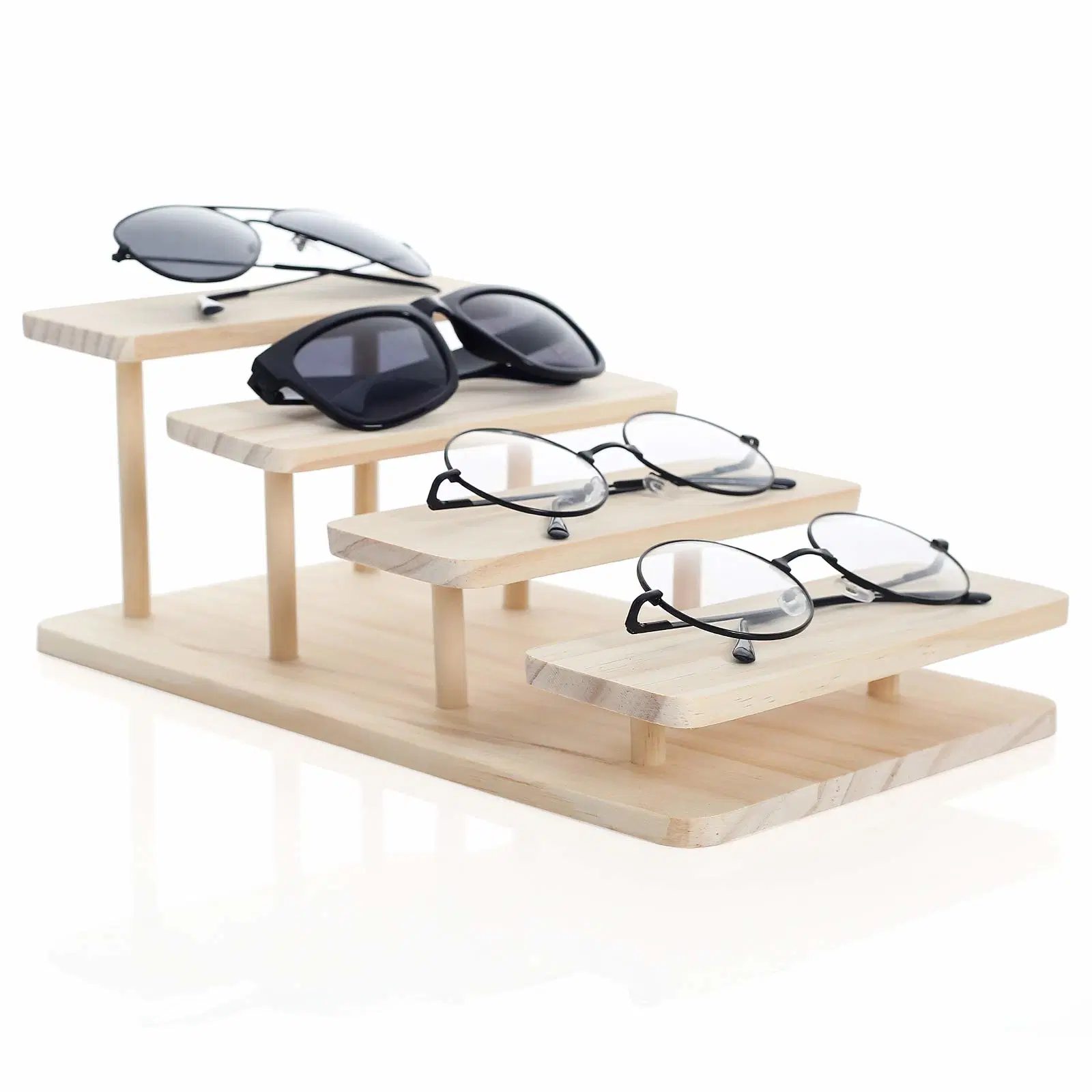 Wooden Sunglasses Stand Glasses Display Showcase Eyewear Display Furniture Optical Shop Design