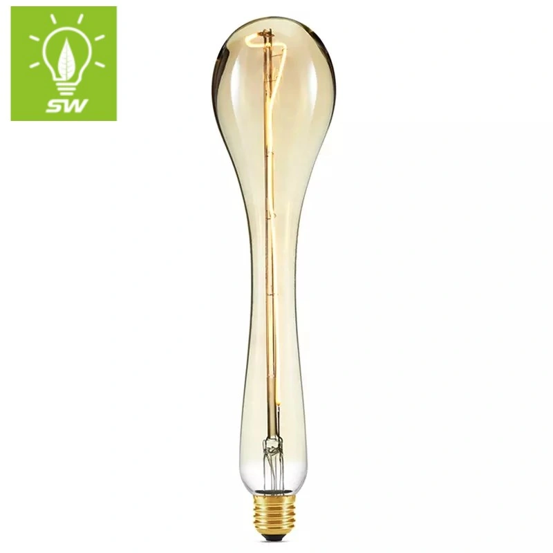 A160 Special Shape E27 E40 B22 6W 8W 10W Smoky Black Glass Big LED Filament Lamp Bulb