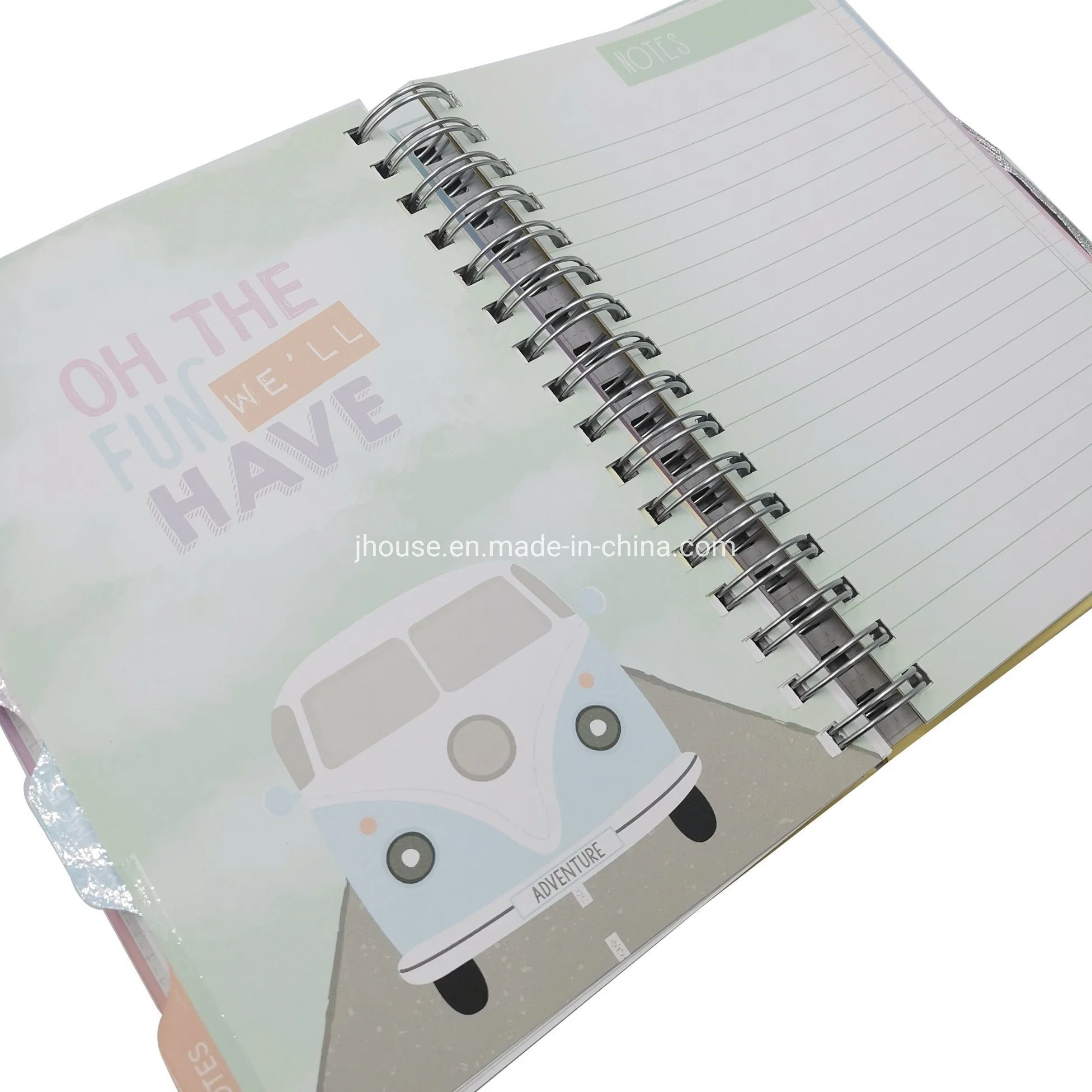 Customized Notebook Journal PVC Pocket for Student Stationery Supply