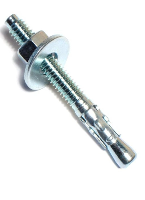 Zinc Wedge Anchor with One Clip Nut and Washer