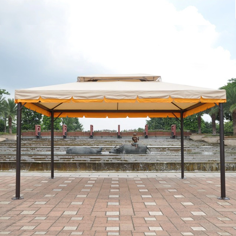 Luxury Garden Pavilion Double Roof Canopy Tent Fabric Outdoor Furniture Event and Wedding Party Use Aluminum Frame Roma Gazebo