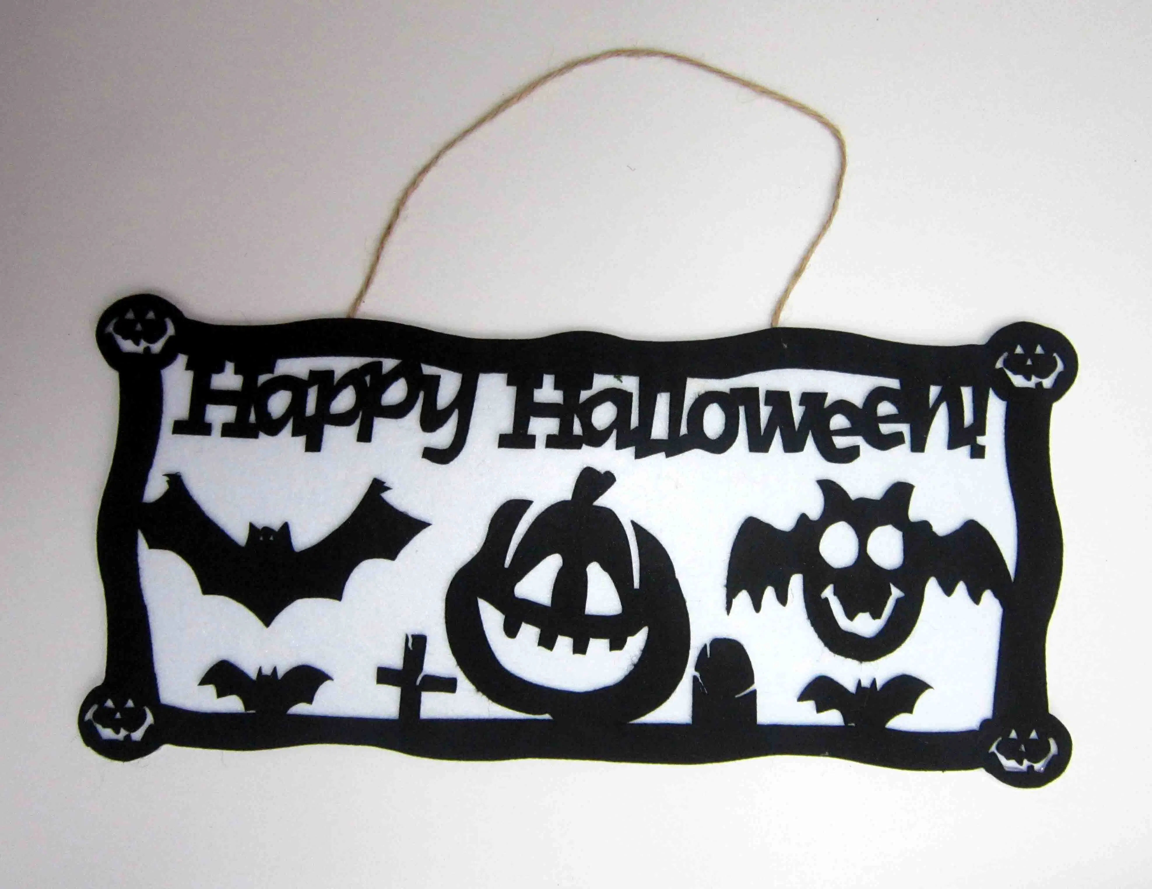 Happy Halloween Door Hanger Non-Woven Party Supplies