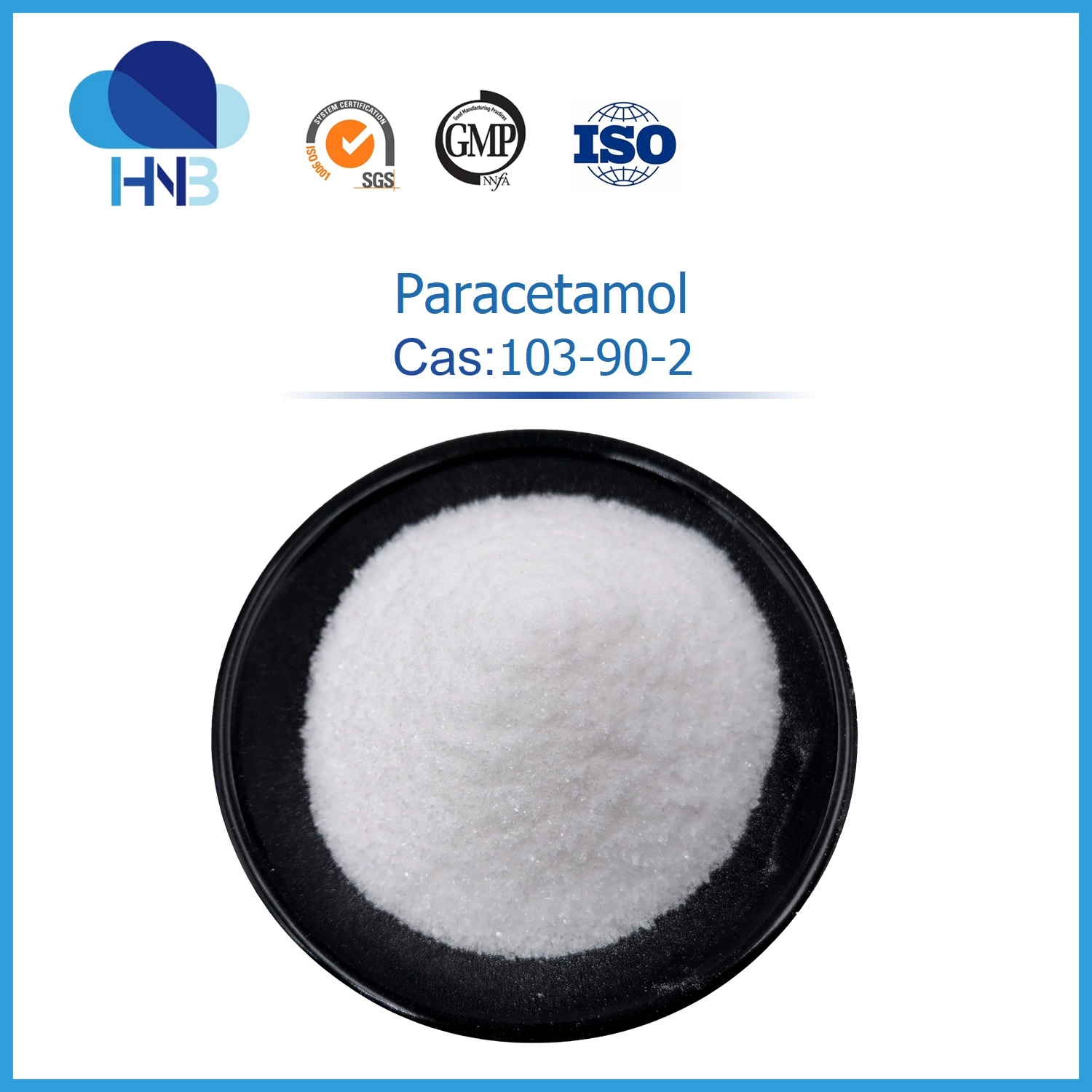 103-90-2 GMP المواد الخام 99% Paracetamol، Apap، Acetaminophen Powder