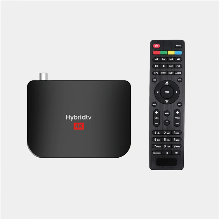 M8s Plus DVB T2 Amlogic S905X2 Quad Core Android 9.0 híbrido digital DVB T2 Decodificador con control remoto