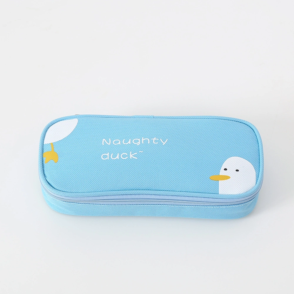 Student Stationery Bag Multifunctional Pencil Case Stationery Box Simple Cartoon Large Capacity Pencil Case