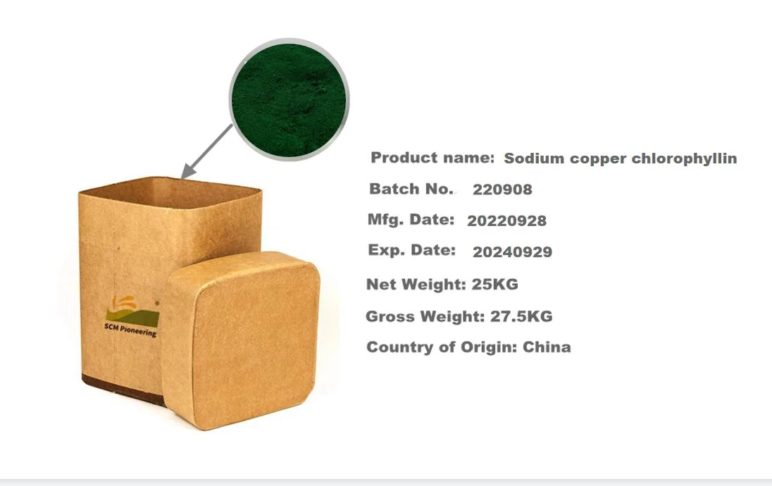 Sodium Copper Chlorophyllin Natural Colorants for Food/Cosmetics/Pharmaceutical Chemical