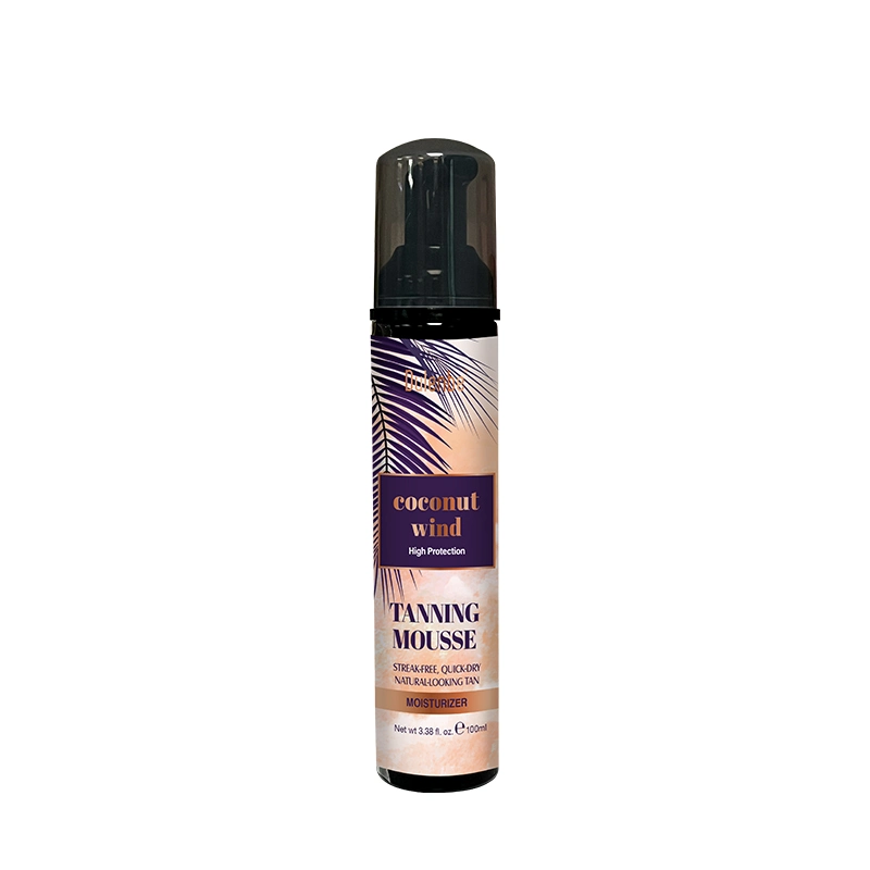 Your Private Label Sunless Organic Face Body Deep Self-Tanning Mousse Brown Sun Protection Moisturizing Ultra Dark Tanning Foam