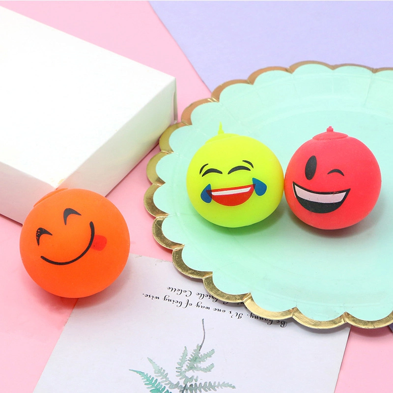 Emoji Flour Squeeze Elastic Decompression Ball Novelty Toys for Kids