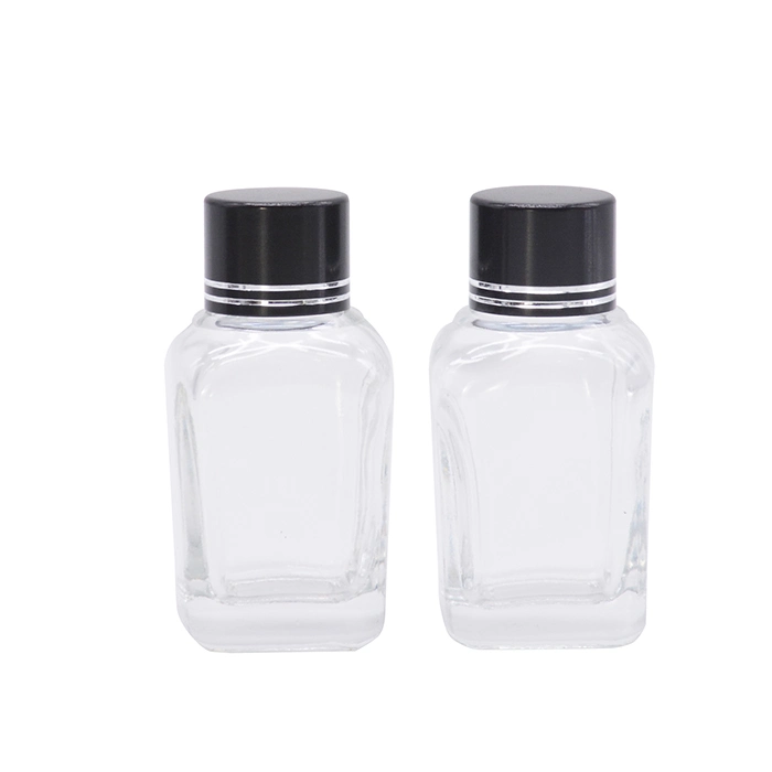 Screen Printing Cosmetic Essential Oil Glass Bottle with Pump