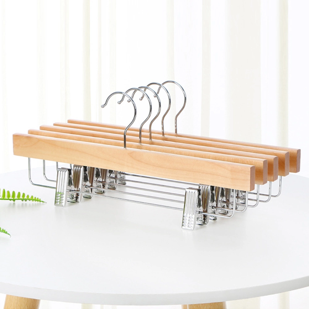 Solid Wooden Top and Bottom Clothes Hangers Made of High quality/High cost performance  Wood for Shirt Coat Suit Pants Trousers and Luxurious Garment Display