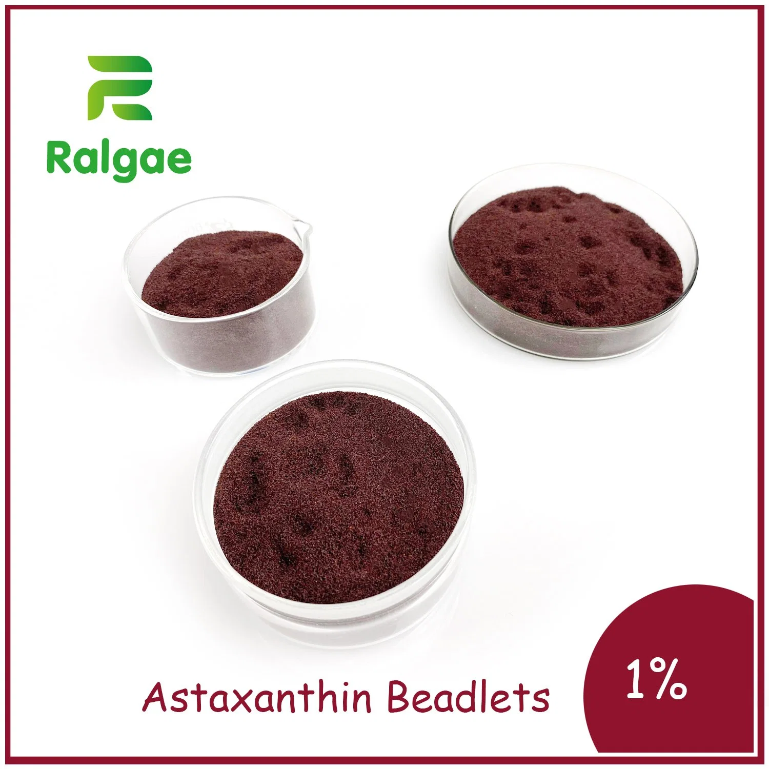 Astaxanthin Beadlets 1% Cold Water Soluble Antioxidant Health Nutrition Material