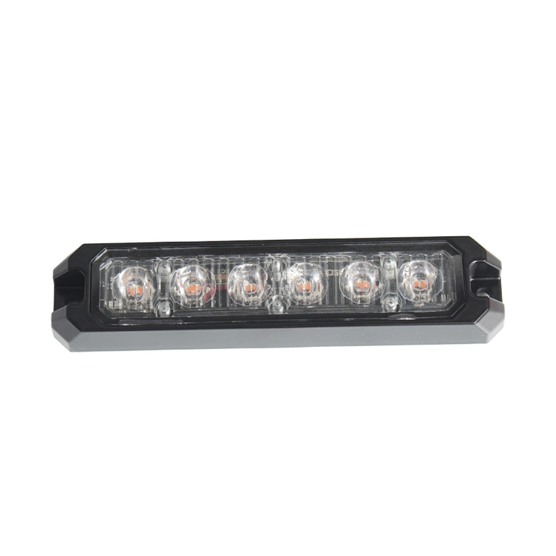 Luz estroboscópica de montaje superficial de LED ámbar púrpura 18W Seguridad de emergencia Luz de advertencia intermitente para vehículos Patrol camiones de bomberos