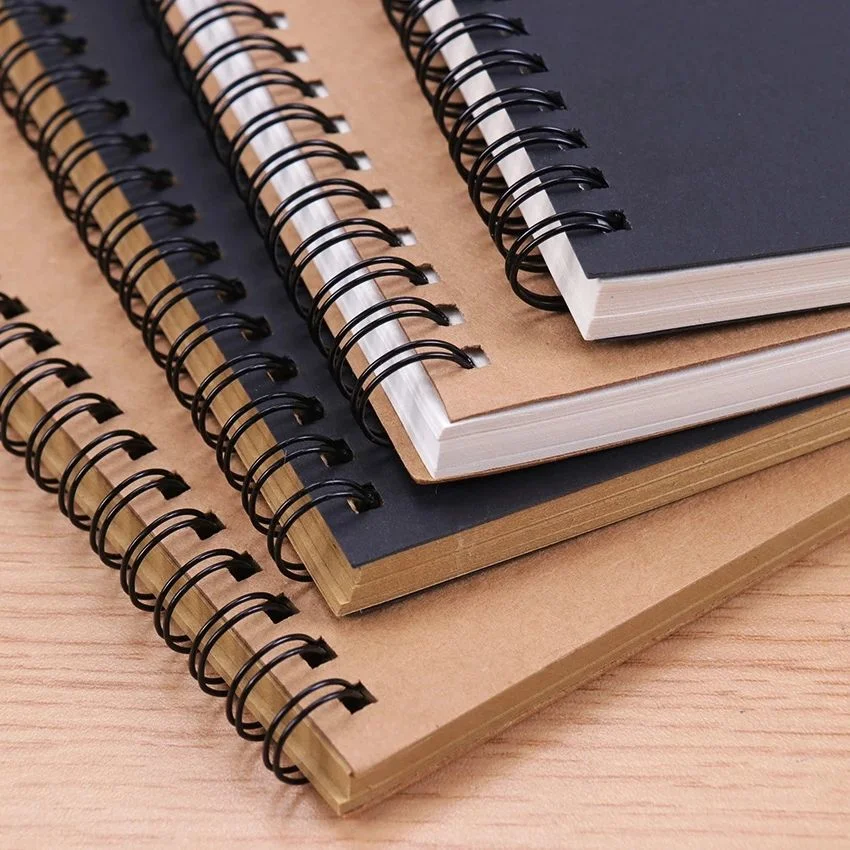 Tapa dura Sketch Libro Negro papel Sketchbook Notepad Office Material escolar Sketchbook para dibujo de pintura