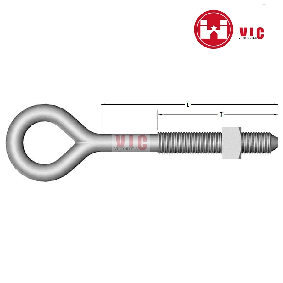 China Making Forged Oval Eye Bolt for Deadend Construction