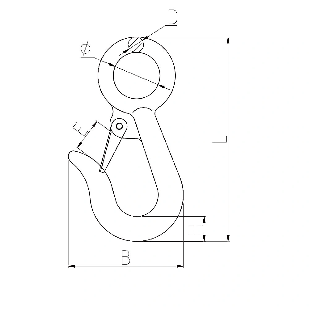 G43 Forged Carbon Steel Snap Hooks for Rigging Hardware Grade 43