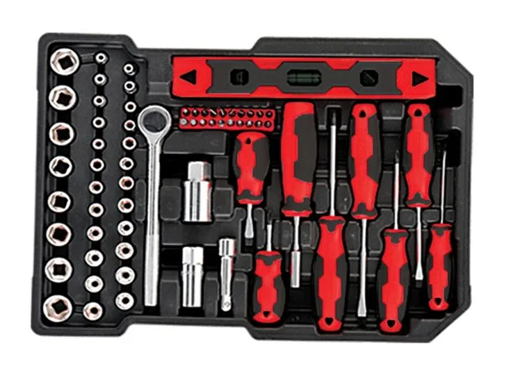 191PCS Kit d'outils à main pour chariot jeu avec mallette en aluminium pinces à usage domestique Kit de tournevis de réparation de matériel de clé, pour la plupart des scénarios (48160191)