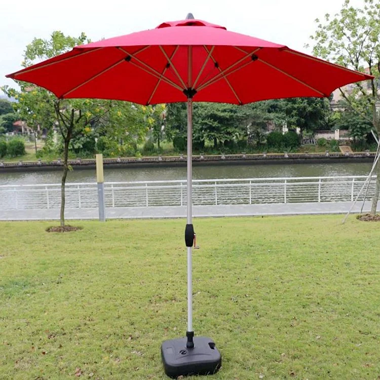 Outdoor Central Column Garden Sunshade Rainproof Patio Parasol Sun Umbrellas