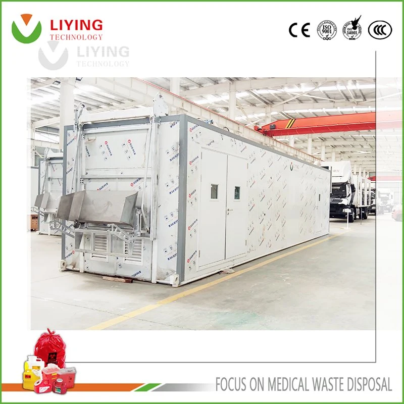Totalmente Automático de incineração Não Clínica Hospitalar Lixo perigosos equipamentos de tratamento de resíduos médicos máquina de eliminação de protecção do ambiente do fabricante do dispositivo