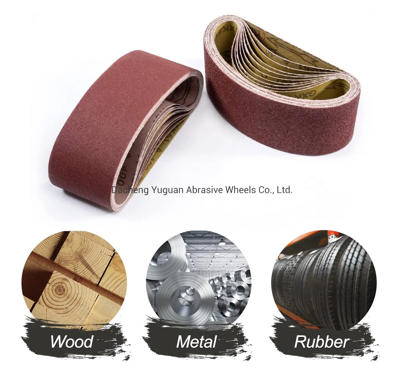 Customized Paper Sanding Belts Wide Abrasive Belt for Wood Grinding Wood Polishing