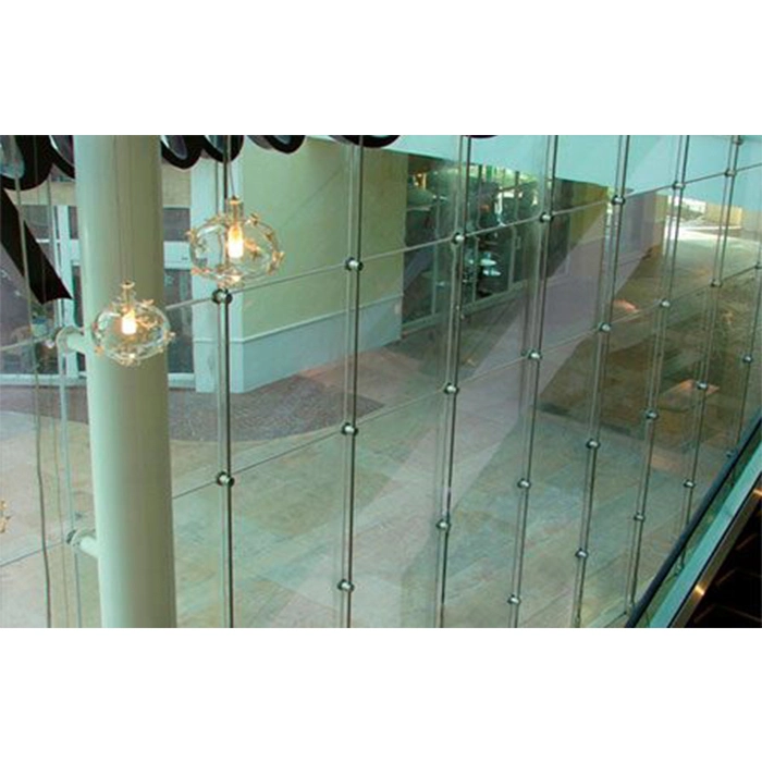 Durable Metal Full Glass Curtain Wall with Tempered Glass