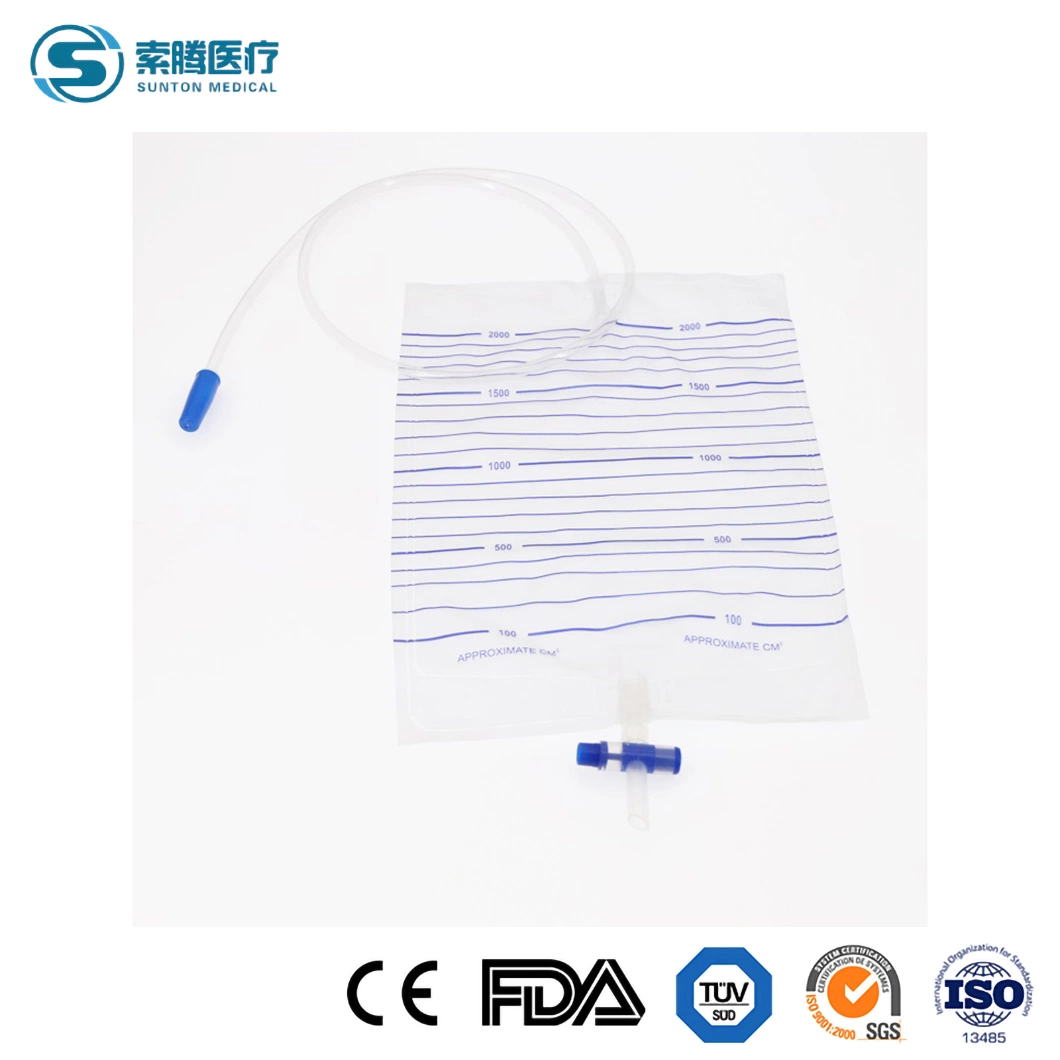 Sunton a Catheter Bag China Emergency PEE Bag Supplier Medical Disposable Urine Bags 500ml/1500ml/2000ml Urine Bag Adult Urine Bag Paediatric Best Urine Leg Bag