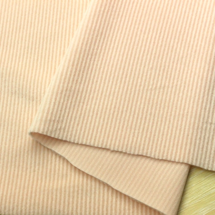 Vertical Bar Ab Silk Spandex Super Soft Short Plush Home Fabric