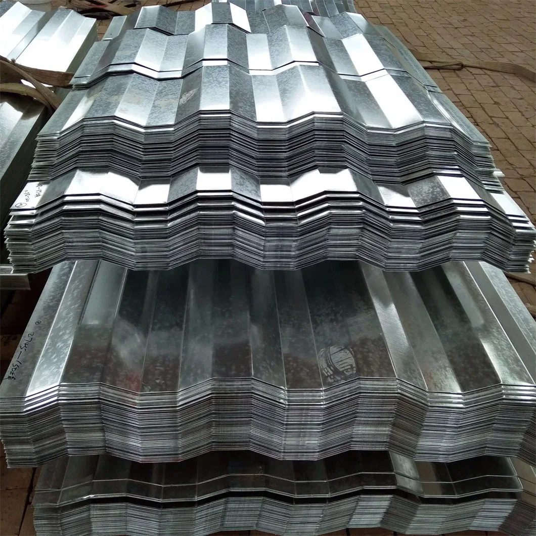 Chapa de acero corrugado de alta calidad galvanizado de color recubierto fría AISI SPCC SGCC laminado del techo